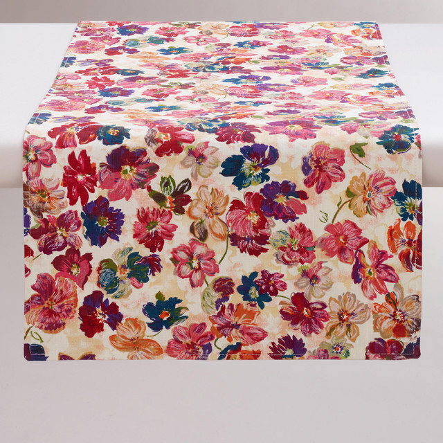 Vintage Floral Table Runner - Traditional - Table Runners - by Cost ...