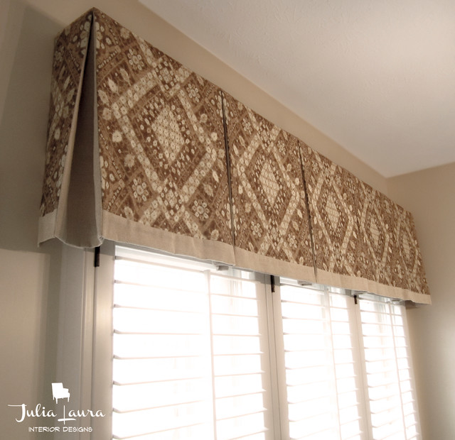 Custom Box Pleat Valance - Traditional - indianapolis - by Julia Laura ...