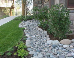 Dry creek bed for runoff