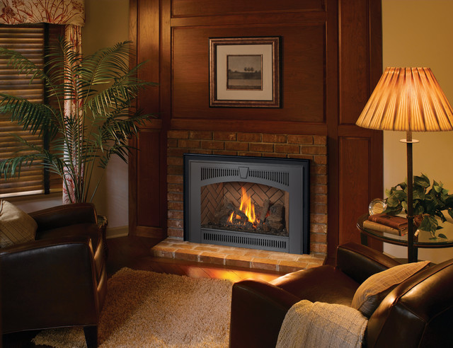 Lopi Bostonian 564 SS GreenSmart Gas Fireplace - Traditional - Indoor ...