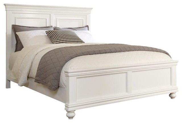 Standard Furniture Essex White Panel Bed in White Queen - Contemporary ...