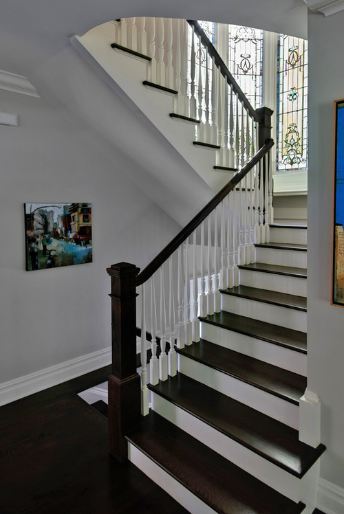 The new Craftsman style staircase