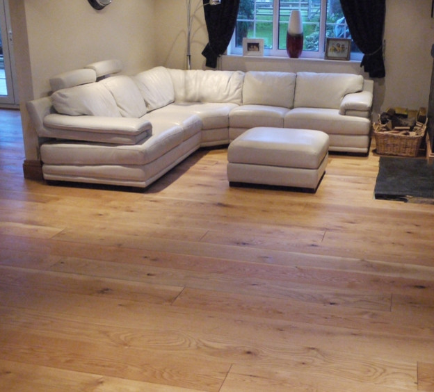 Rustic Solid Oak Flooring - Traditional - Living Room - other metro ...