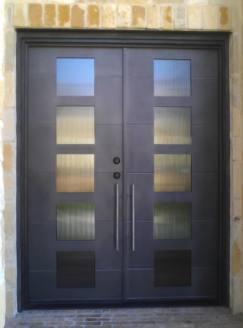 Modern Iron Door - Modern - Front Doors - other metro - by San Marcos ...
