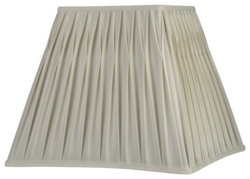 Fenn Cream Pinched Pleat Square Lamp Shade - Contemporary - Lamp Shades ...