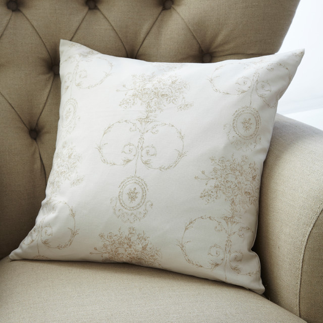 beige toile cushion - Farmhouse - Decorative Pillows ... beige toile cushion Farmhouse Decorative Pillows
