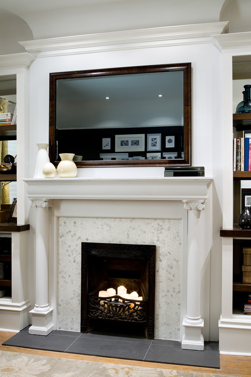 How To Hang A Big Mirror Over Mantel, What Size Mirror Over Mantle