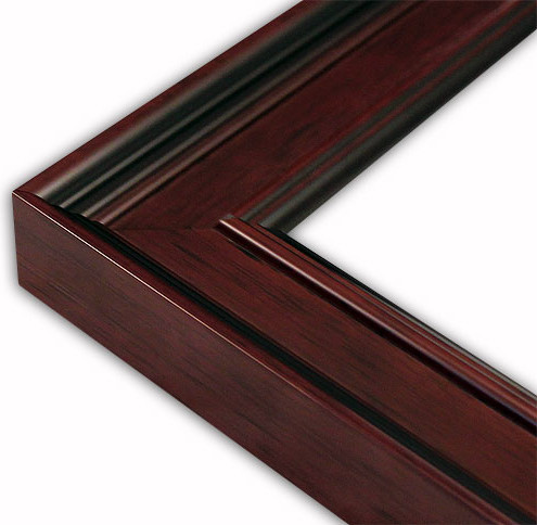 Wide Classic Dark Mahogany Picture Frame-Solid Wood, 16x20 ...