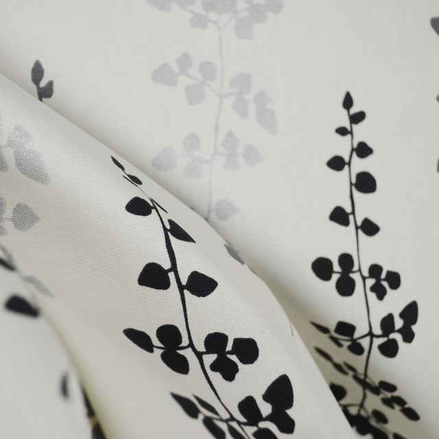 Waverly Floating Petals Black Modern Floral Drapery Fabric By The Yard ...