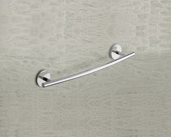 Decorative Curved 18 Inch Polished Chrome Towel Bar by Gedy ...