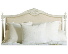 Louis XVI French Country Natural Linen Upholstered Headboard, King ...
