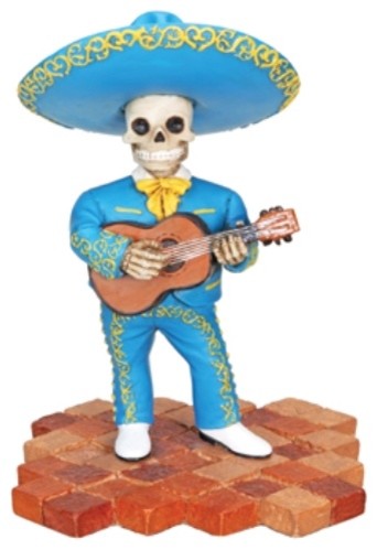 Mariachi Band Trio-Guitar Collectible Figurine Statue Sculpture Skull ...