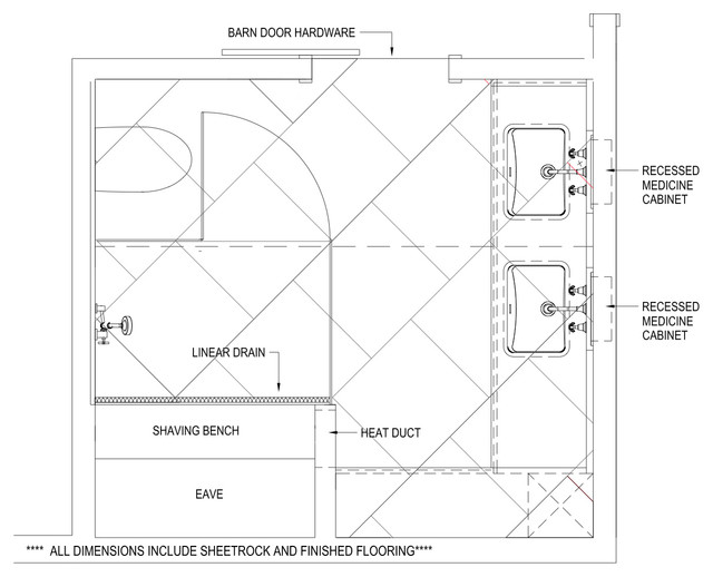 See the TK Tricks that Opened Up This Cramped Master Bathroom