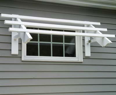 Vinyl Trellis Lathing - Traditional - Window Treatments - other metro ...