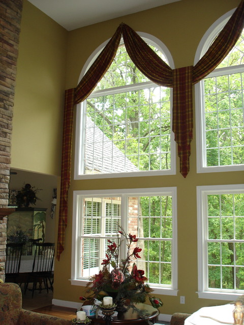 Two Story Arched Windows - Window Treatments - st louis - by The DesigNest