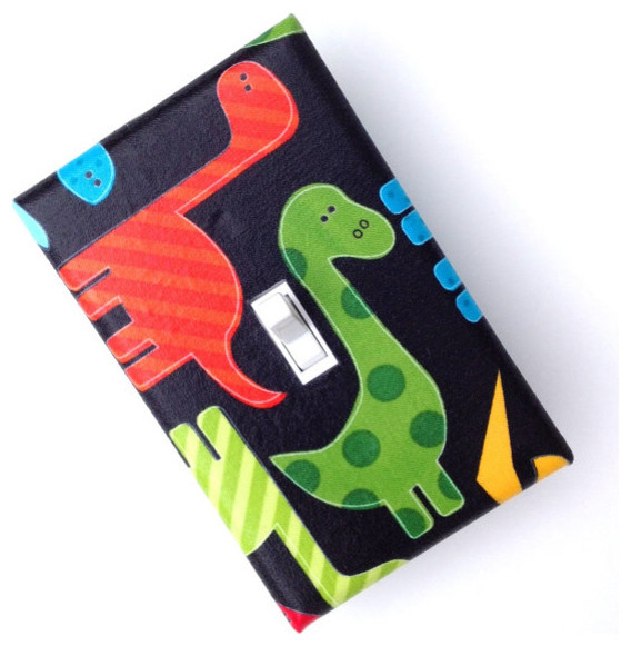 Dinosaur Light Switch Plate Cover by Slightly Smitten Kitten Designs ...