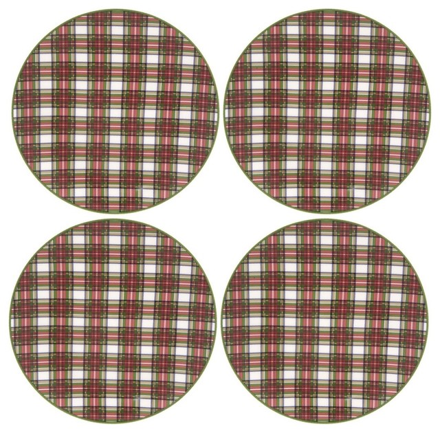 Nikko Tartan Plaid Salad Plate - Eclectic - Plates - by Amazon