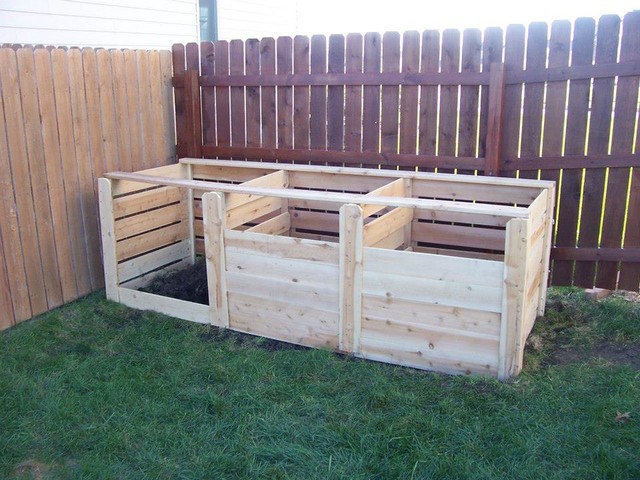 Triple-bin Cedar Compost System