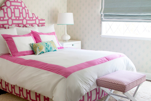 Pink and Aqua Teen Bedroom - Contemporary - Kids - los angeles - by ...