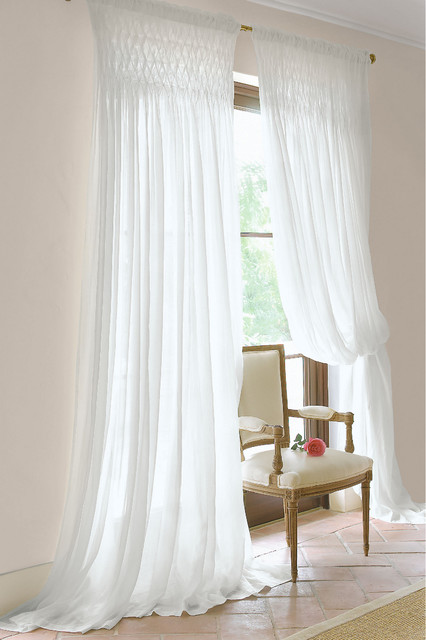 Lavishly Full Sheer Panel - Traditional - Curtains - other metro - by ...