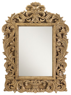 Gervais Mirror, Driftwood Cream - Traditional - Mirrors - by French ...