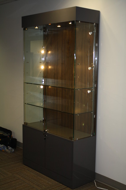 Glass display case