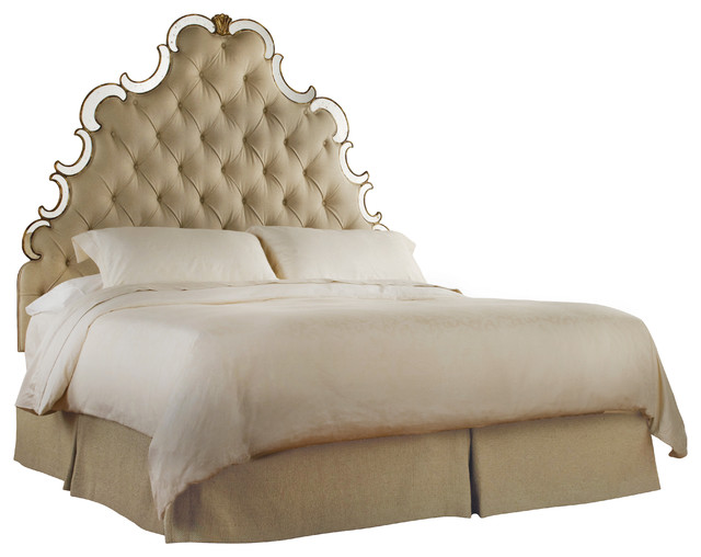 Sanctuary Tufted Headboard, 5/0 Queen - Traditional - Headboards - by ...