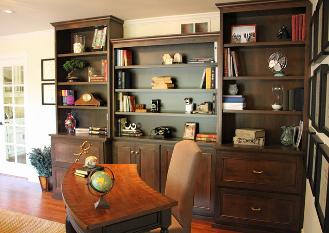 Built-in Bookcase - Traditional - Home Office - sacramento - by Rebecca ...