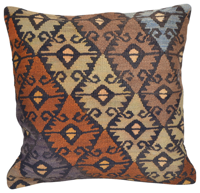 Large 20X20 Kilim Pillow Cover - Rustic - Decorative Pillows - by East ...
