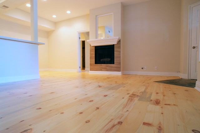 Knotty White Pine Wide Plank Hardwood Floor Refinishing Aliso Viejo, CA ...
