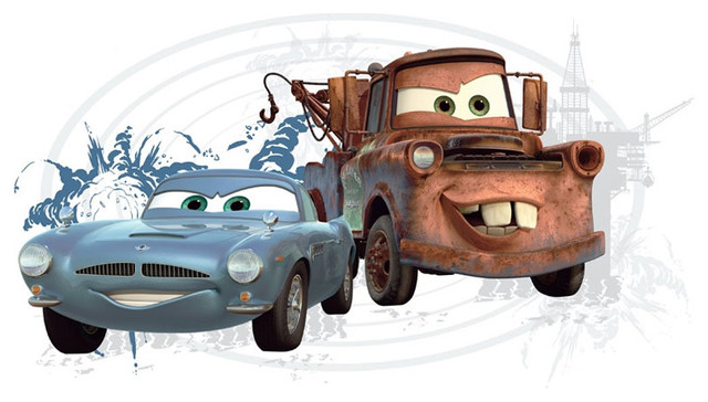 Disney Cars 2 Mater Finn McMissile Self-Stick Wall Accent ...