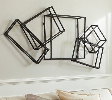 Composed Cube Metal Wall Art, 30 x 60