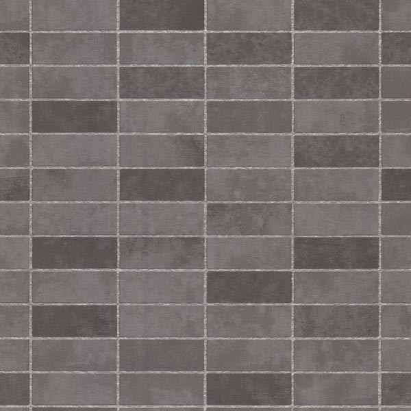 Hunter Slate Rectangle Tile Wallpaper Bolt - Transitional - Wallpaper