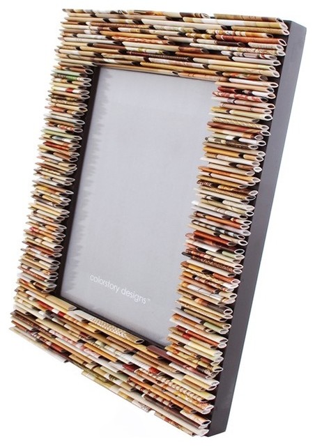 Neutral Picture Frame Made from Recycled Magazines by Colorstory ...