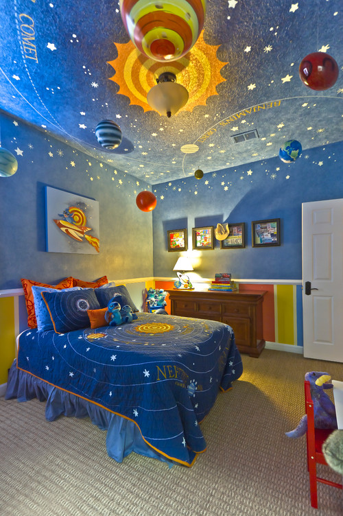 young kids bedrooms can support their dreams like going to space