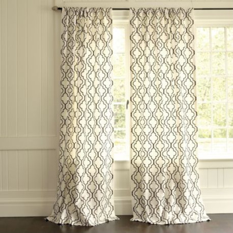 Firenze Embroidered Panel Curtain - Mediterranean - Curtains - by ...