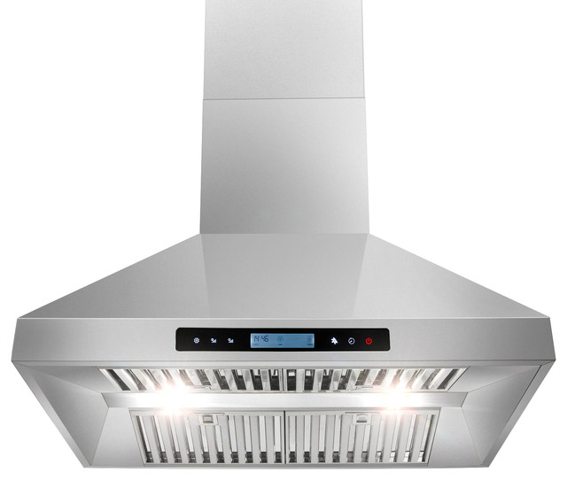 AKDY AG-Z10A3-IS European Stainless Steel Island Mount Range Hood, 36 ...