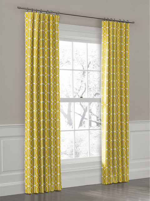 yellow curtains