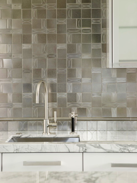 Urban Archeology Satin Nickel Mosaic - Modern - Wall And Floor Tile ...