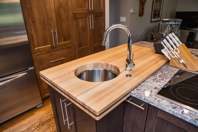 Butcher Block Counter-top and Sink