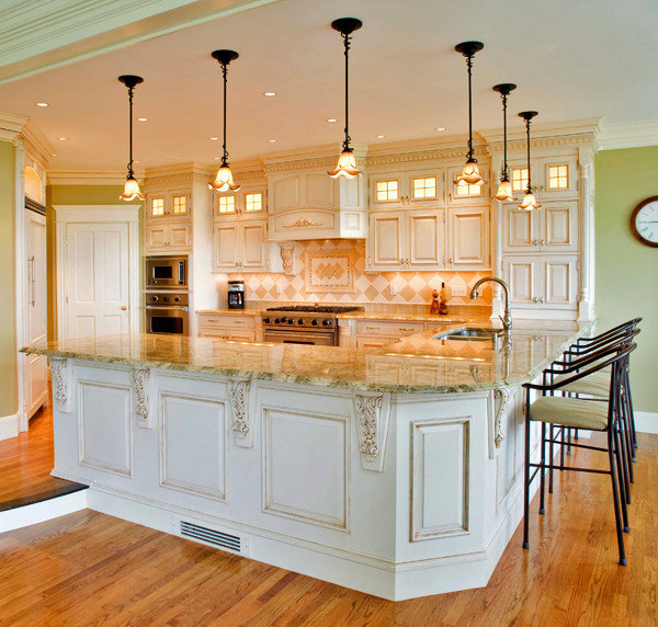 Golden Beach Granite Kitchen Countertop - Traditional - Kitchen ...