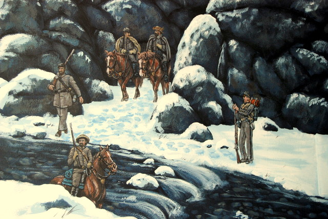 Civil War Themed Winter Scene Mural by Tom Taylor of Wow Effects in ...