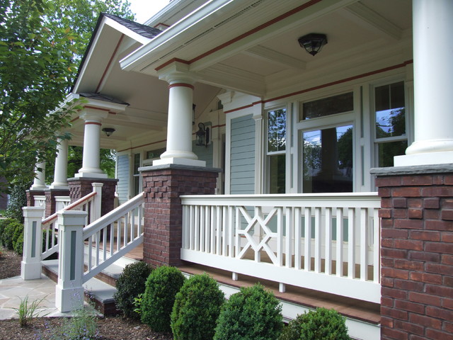 Exterior Porch Railing and Trim - Traditional - Porch ...