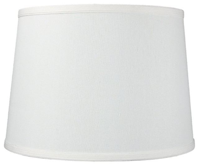 12x14x10 Light Oatmeal Linen Drum Lampshade - Contemporary - Lamp ...