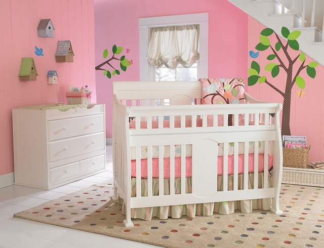 Kathryn Safety-Gate Crib - Traditional - other metro - by Baby's Dream ...