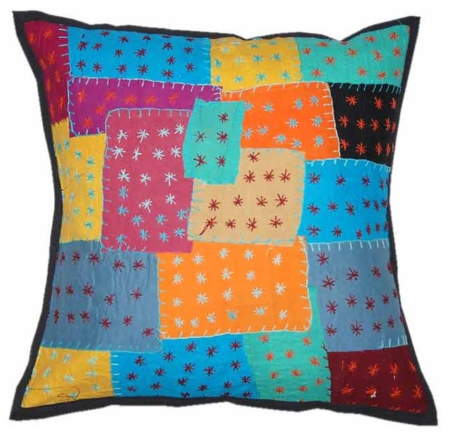 Indian decor handmade cushion pillow covers - Traditional - Decorative ...