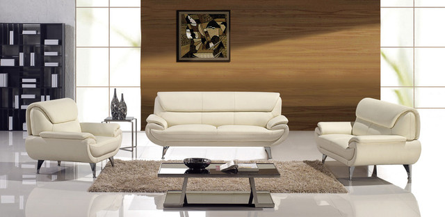 Ivory Leather Living Room Sets