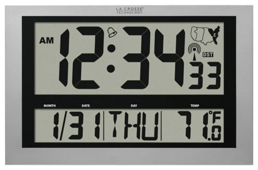 Large Atomic Digital Wall Clock - Modern - Clocks - by Bellacor