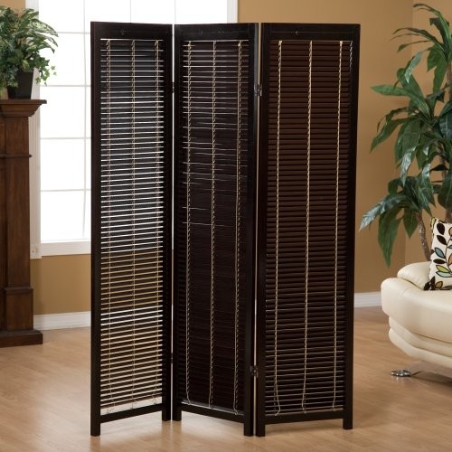 CK Group Tranquility Wooden Shutter Room Divider Black - Modern ...