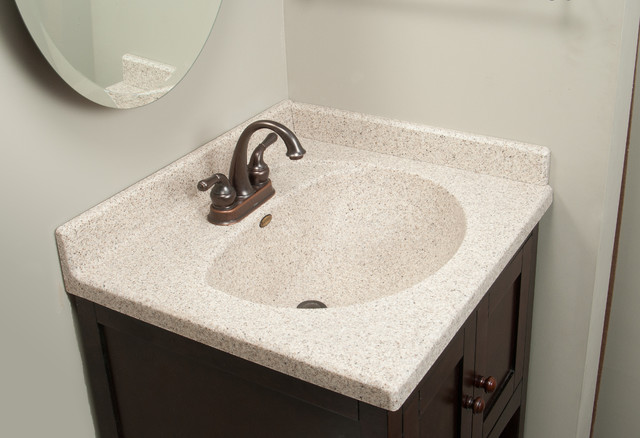 Imperial Satin Stone Vanity Top - Traditional - Vanity Tops And Side ...
